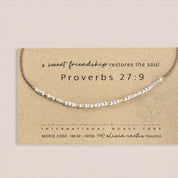 Strength Morse Code Bracelet - Dainty 14K Gold & Silver Jewelry by Olivia Cactus