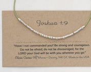 Strength Morse Code Bracelet - Dainty 14K Gold & Silver Jewelry by Olivia Cactus