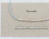 Strength Morse Code Bracelet