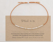 Strength Morse Code Bracelet - Dainty 14K Gold & Silver Jewelry by Olivia Cactus