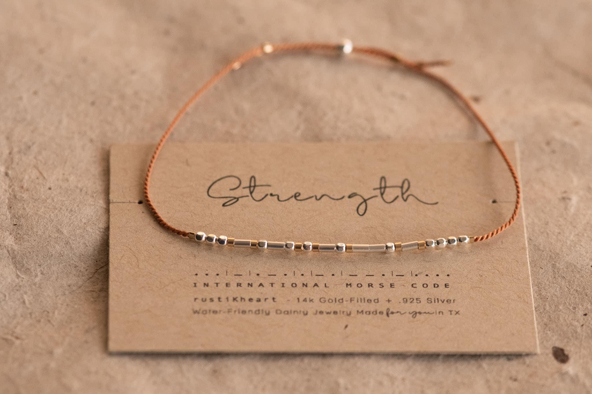 Strength Bracelet - Mila Morse and Dainty Jewelry by Olivia Cactus