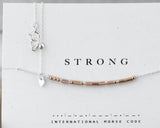 Strong Morse Code Necklace