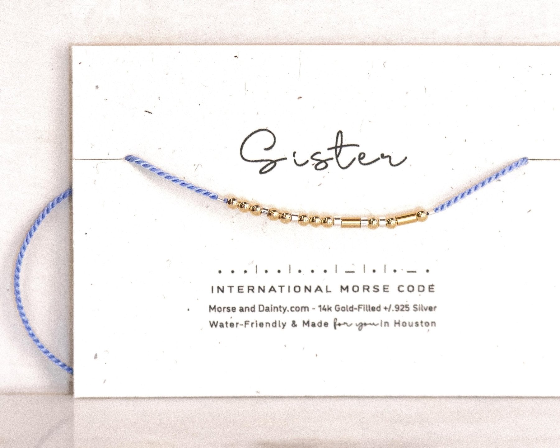 Tribe Morse Bracelet - Dainty 14K Gold & Silver Jewelry by Olivia Cactus