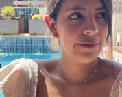 Valentina Tiny Hearts Necklace - Dainty 14K Gold & Silver Jewelry by Olivia Cactus