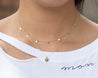 Valentina Tiny Hearts Necklace Morse and Dainty Jewelry by Olivia Cactus