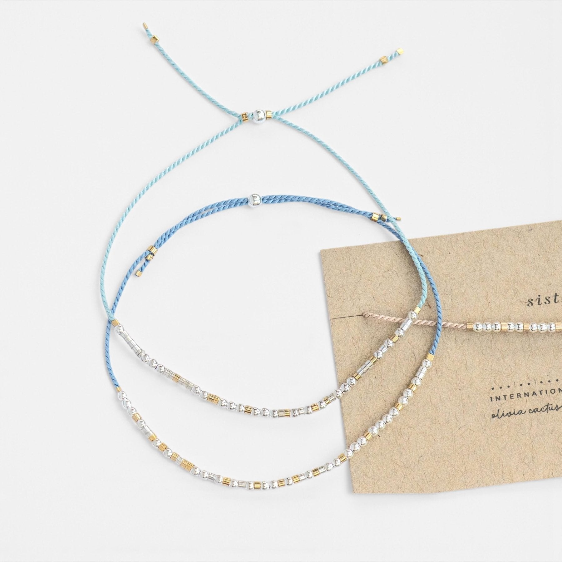 Warrior Morse Code Bracelet - Dainty 14K Gold & Silver Jewelry by Olivia Cactus