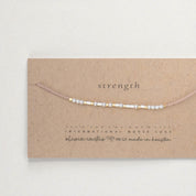 Warrior Morse Code Bracelet - Dainty 14K Gold & Silver Jewelry by Olivia Cactus