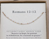 Romans 12 12 Bible Verse Bracelet - Maya Morse and Dainty Jewelry by Olivia Cactus