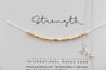 Strength Necklace Silver - Bree Morse and Dainty Jewelry by Olivia Cactus