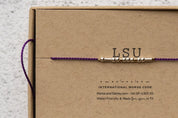 LSU Morse Code Bracelet - Dainty 14K Gold & Silver Jewelry by Olivia Cactus